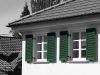 Grüne Klappläden in Bruchsal