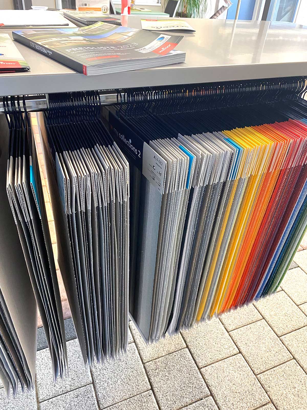 Verschiedene Farbauswahlen